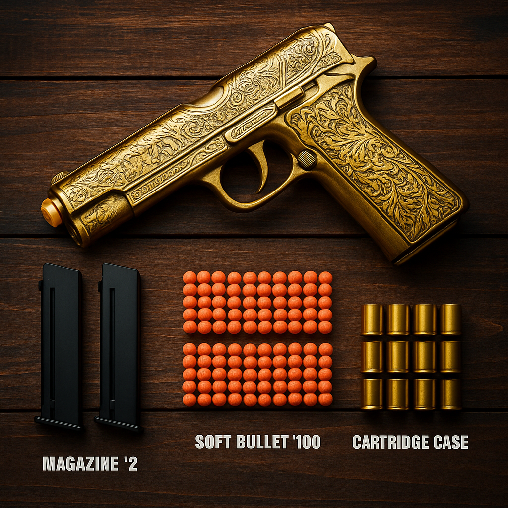 Toy Gun Gold - Spielzeug Waffe