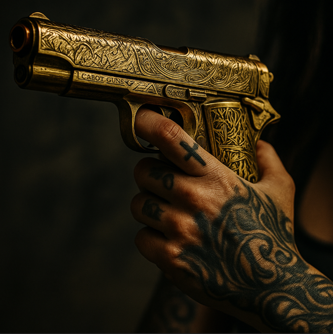 Toy Gun Gold - Spielzeug Waffe